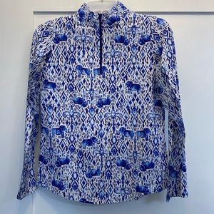 IBKUL 1/4 Zip Long Sleeve Top